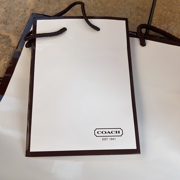 Set of 4 COACH original shopping bags - Picture 4 of 5